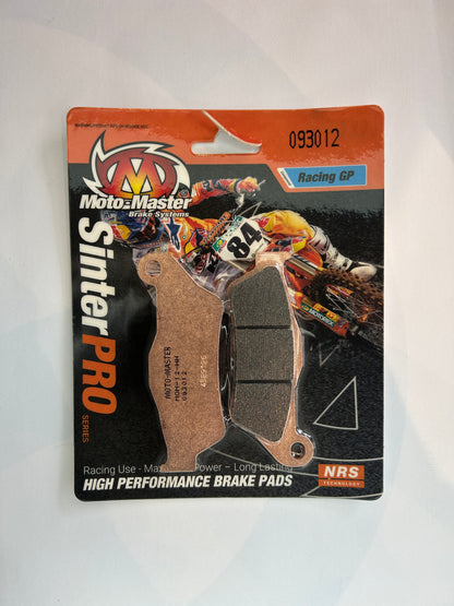 BRAKE PADS SINTERED RACING, MOTO-MASTER 093012, 39-181 HIGH PERFORMANCE RACING GP