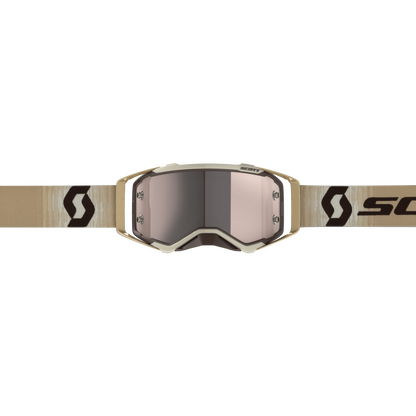 Scott Prospect Goggle, Beige / Brown – Silver Chrome Works lens