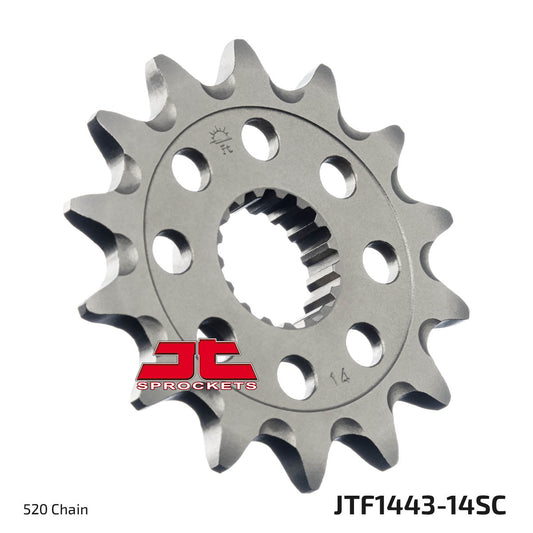 JT Sprockets Steel Self Cleaning Front Sprocket Suzuki RMZ 450 2013 - 2024, 14T