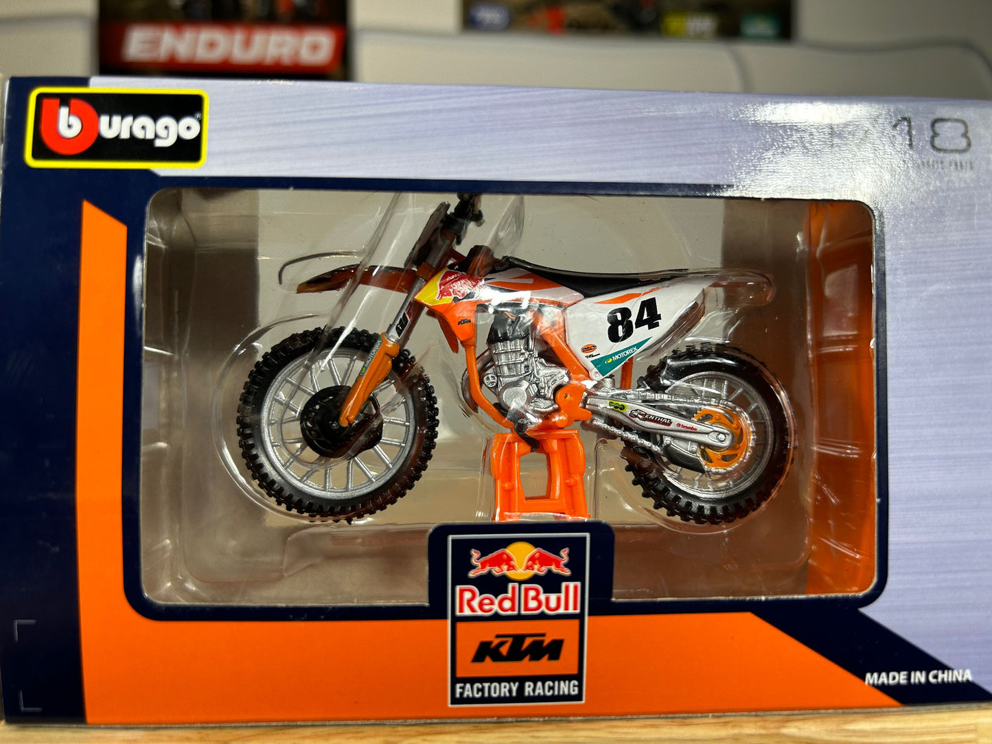 Burago Toy Models 1:18 Jeffrey Herlings KTM SXF 450 Toy Model