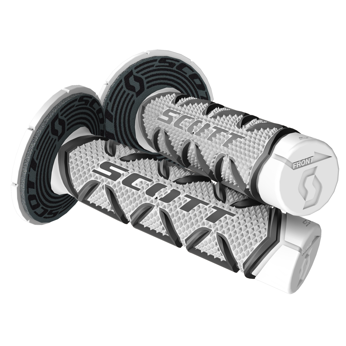 Scott Grips Diamond + Donuts Motocross Enduro, Black / White