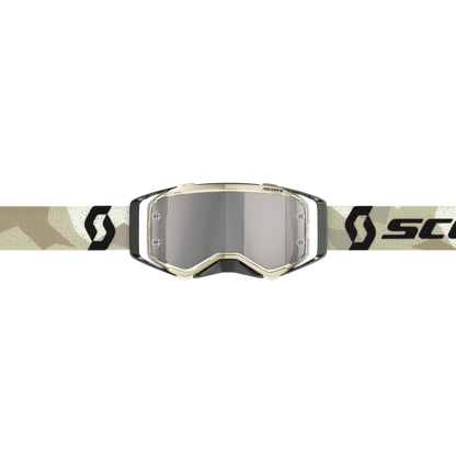 Scott Prospect Goggle, Camo Beige / Black – Silver Chrome Works lens