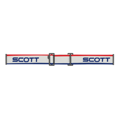 Scott Prospect Goggle, Retro White / Blue – Electric Blue Chrome Works Lens