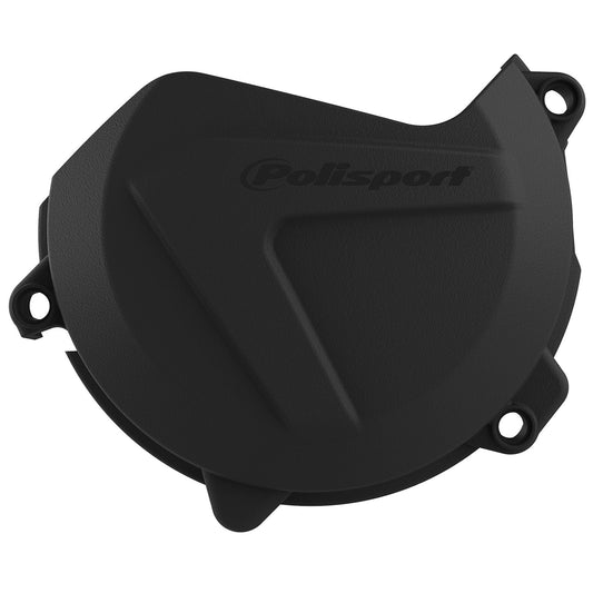 Polisport KTM Clutch Cover Protector SXF XCF 450 2016 - 2022 EXCF XCFW 450 500 2017 - 22 Husqvarna FC FS 450 16 - 22 FE FX 450 501 17 - 22, Black