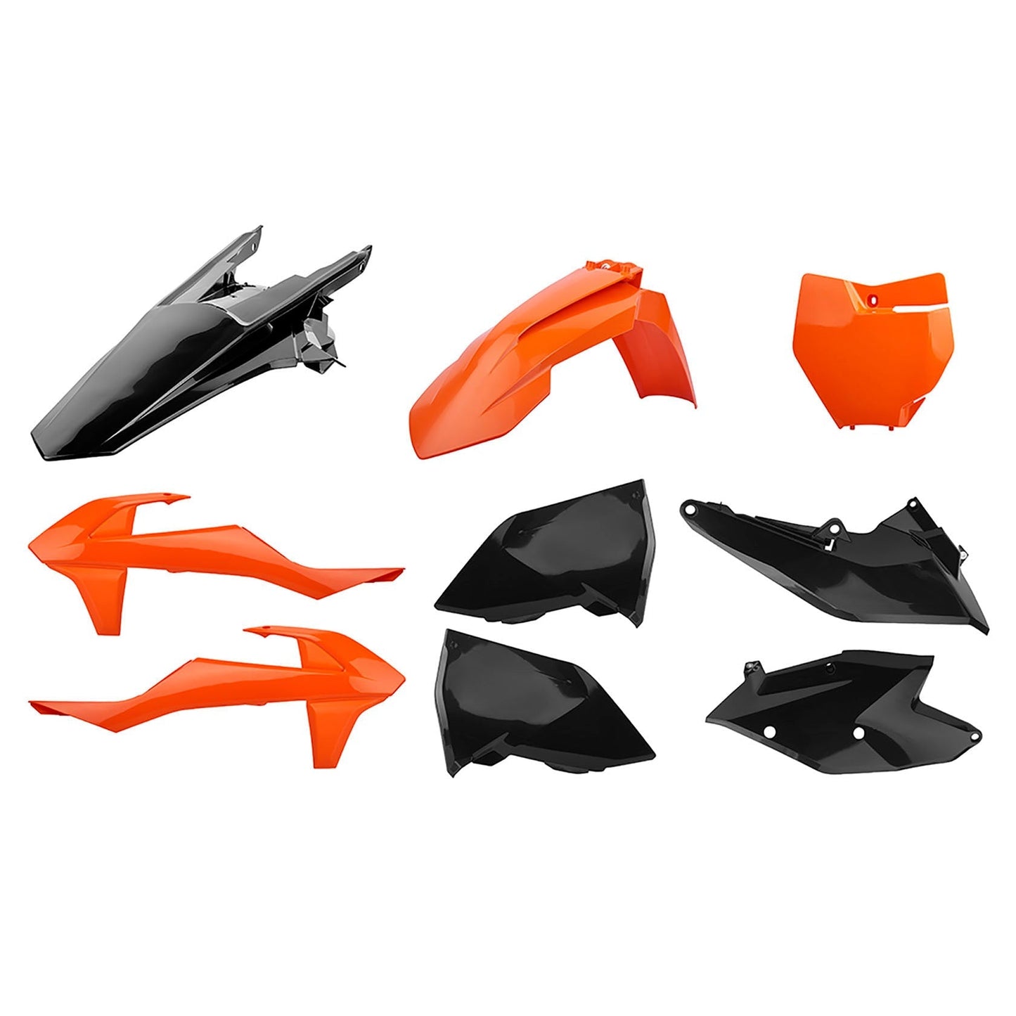 Polisport KTM Plastic Kit SX SXF 2016 - 2018 SX 250 2017 - 2018, OEM & Black