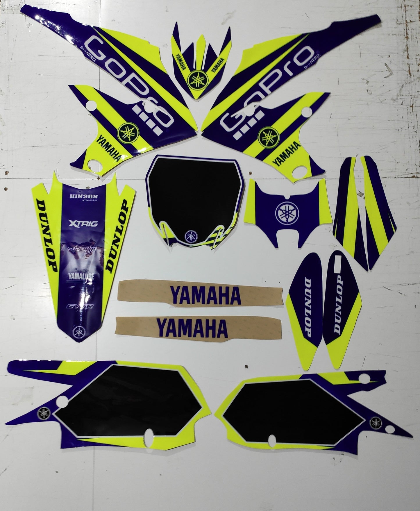 Enjoy Manufacturing Yamaha Graphics kit YZF 250 2019 - 2022 YZF 450 2018 - 22, Neon GoPro