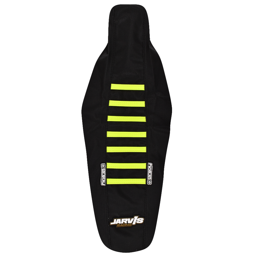 Enjoy Manufacturing Jarvis Edition Husqvarna Seat Cover TC FC 2016 - 2018 TC 250 2017 - 18 TE FE 17 - 2019 Ribbed, Black / Neon Yellow