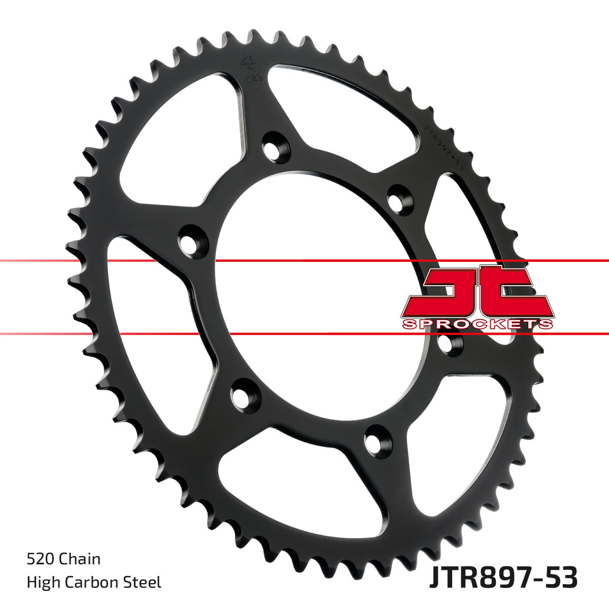 JT Sprockets Steel Rear Sprocket KTM SX 1995 - 2023 SXF 250 2006 - 23 JTR897-53