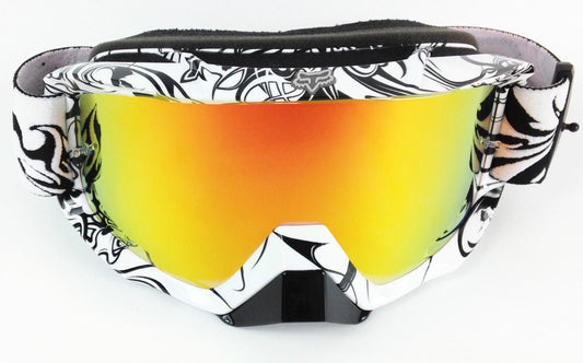 Goggle Shop Fox Main / Pro Mirror Tear off Lens, Fire